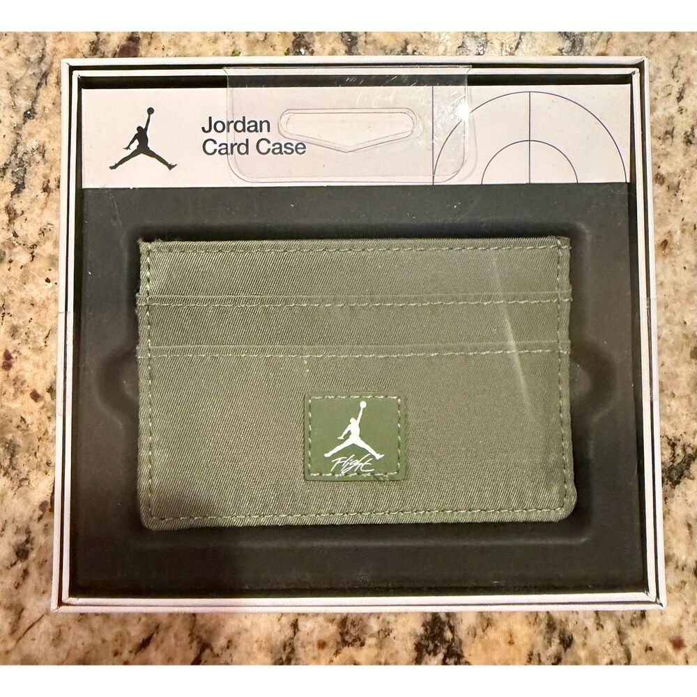 NWB Jordan Card Case Olive Green